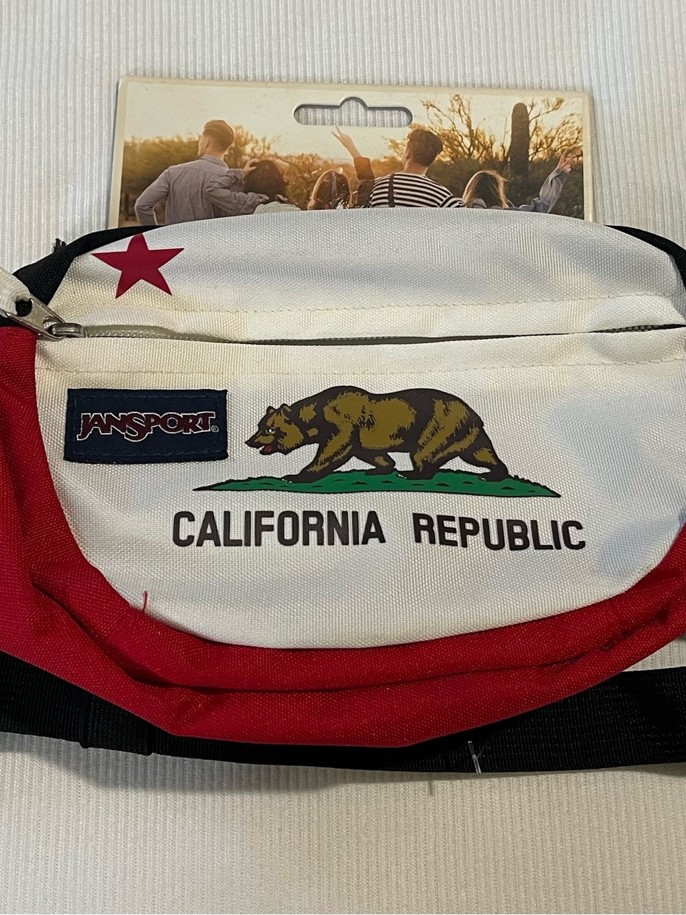 Jansport California Republic Red White Belt Bag